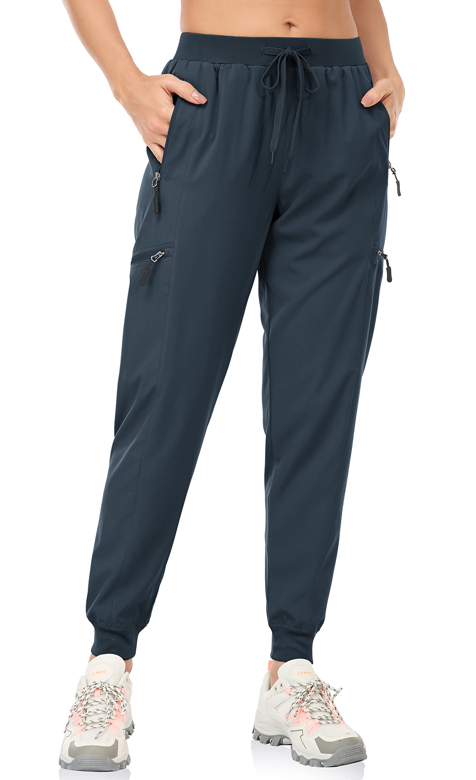 GymBrave Women's Athletic Jogger Pants Running Track Workout Lightweight Quick Dry Jogging Hiking Active Walk Sports Pant