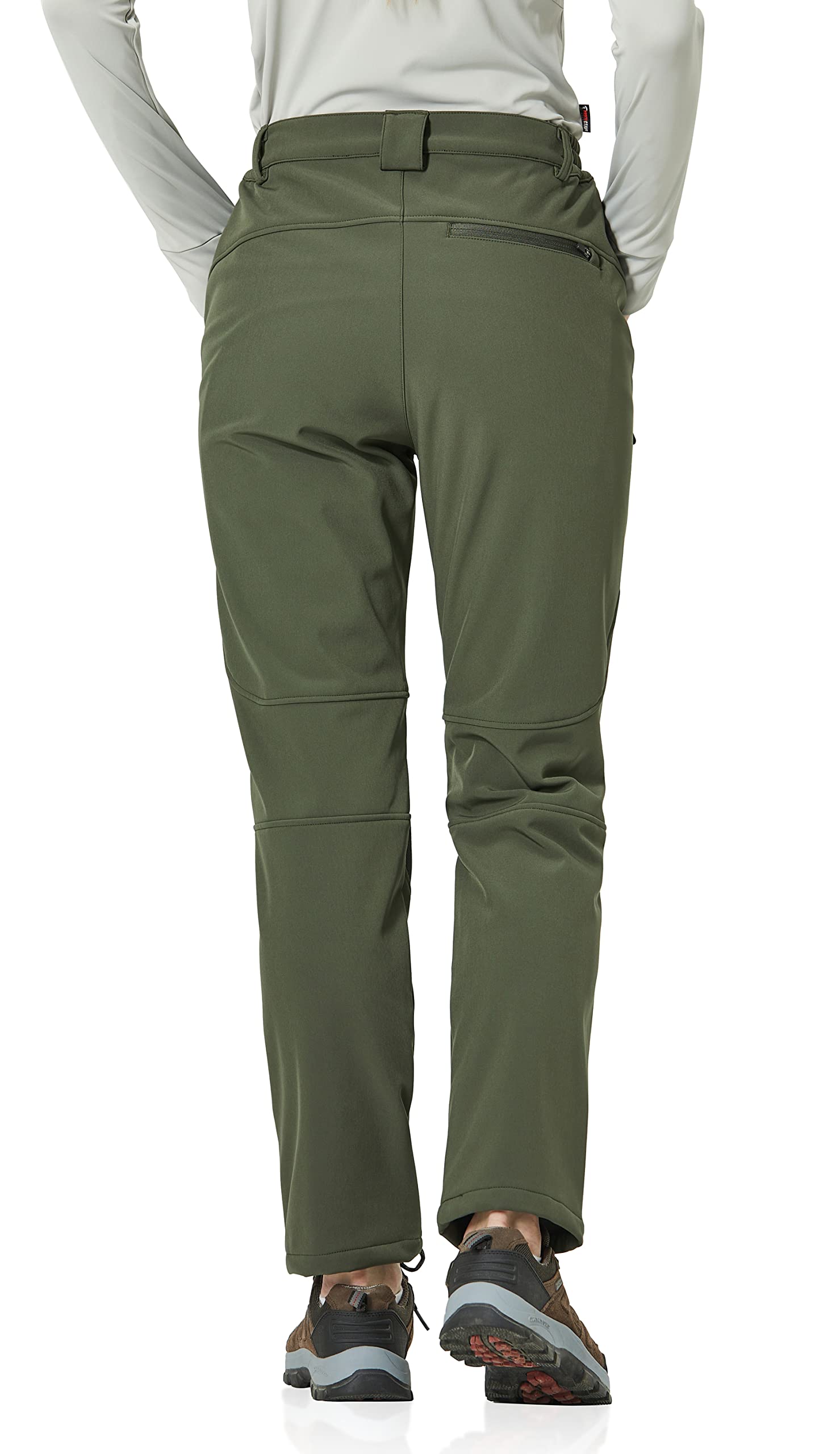 GymBrave Womens Outdoor Snow Ski Pants Waterproof Hiking Pants Fleece Lined Softshell Pants